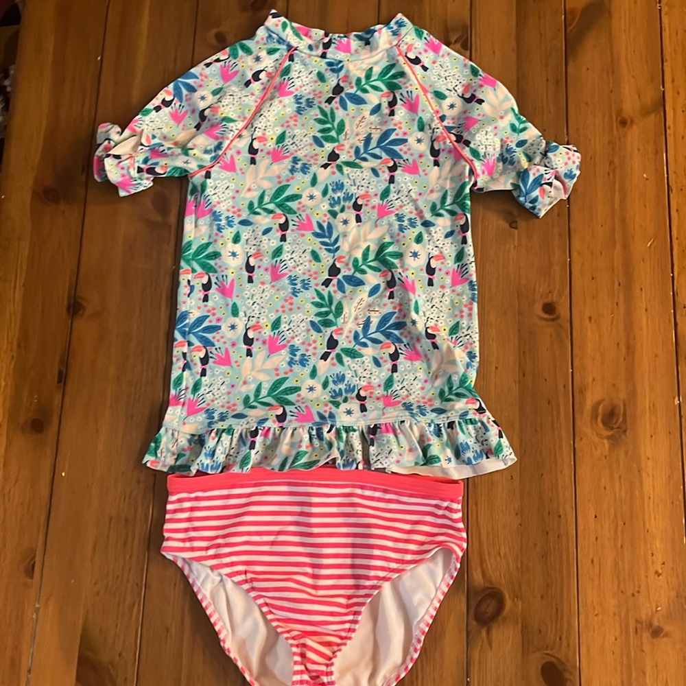 Kids rash guard swimsuit